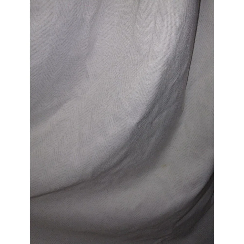 Tommy Hilfiger Standard shower curtain art geo pattern deco white & tan 72